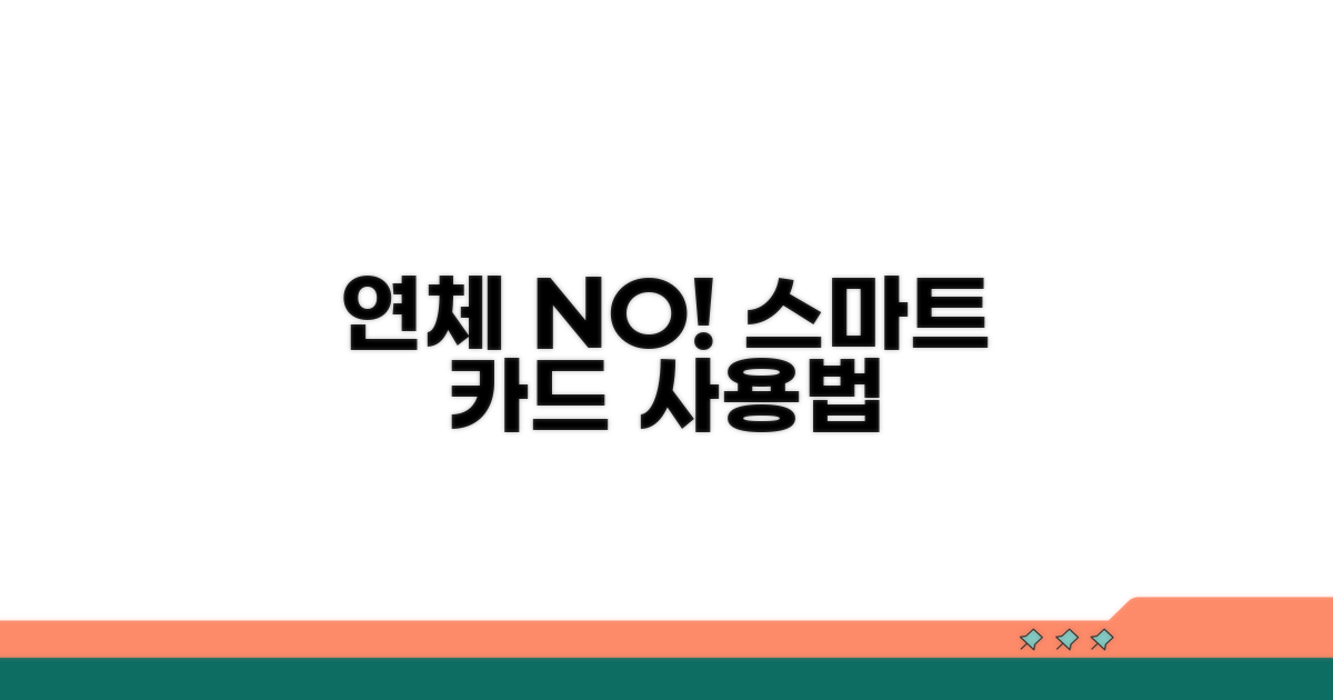 연체 방지, 똑똑한 카드 사용법