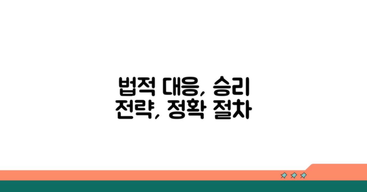 법적 대응 전략과 절차