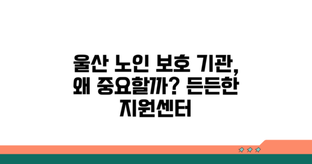울산 노인 보호 기관 역할 안내