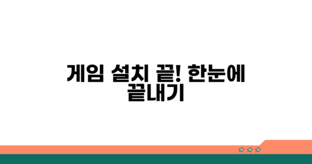 게임 설치 방법 한눈에 보기