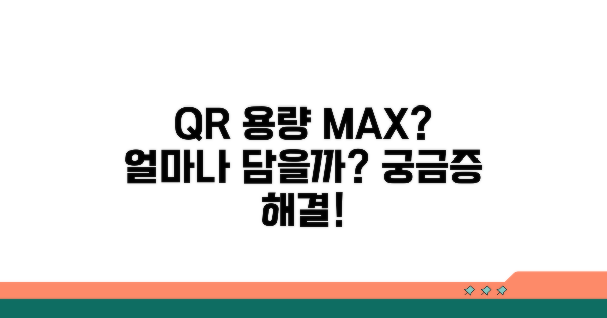 QR코드 용량, 얼마나 담을 수 있을까?