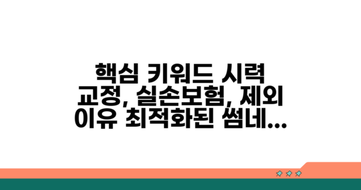 시력 교정 비용, 실손보험 제외 이유 분석