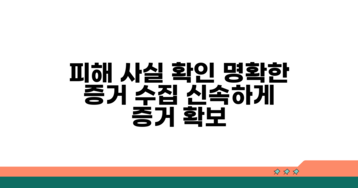 피해 사실 확인과 증거 수집