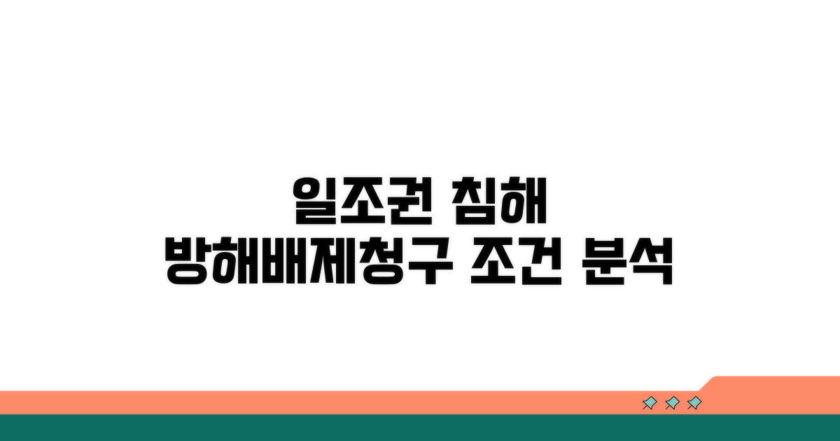 일조권 침해, 방해배제청구 요건 분석