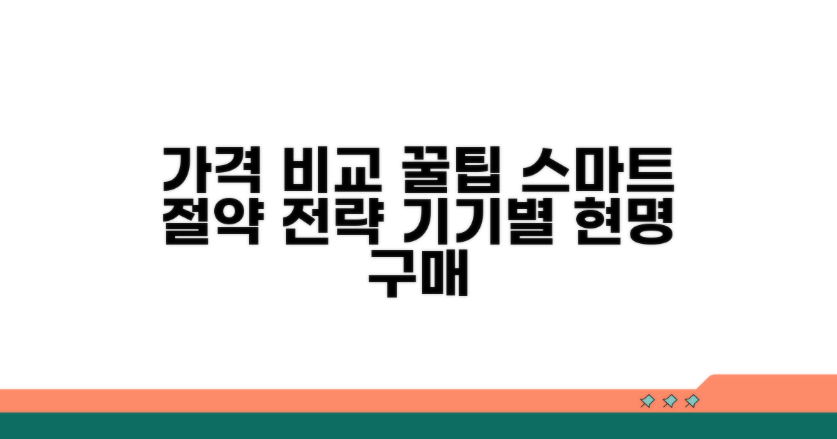 기기별 가격 비교와 절약 팁