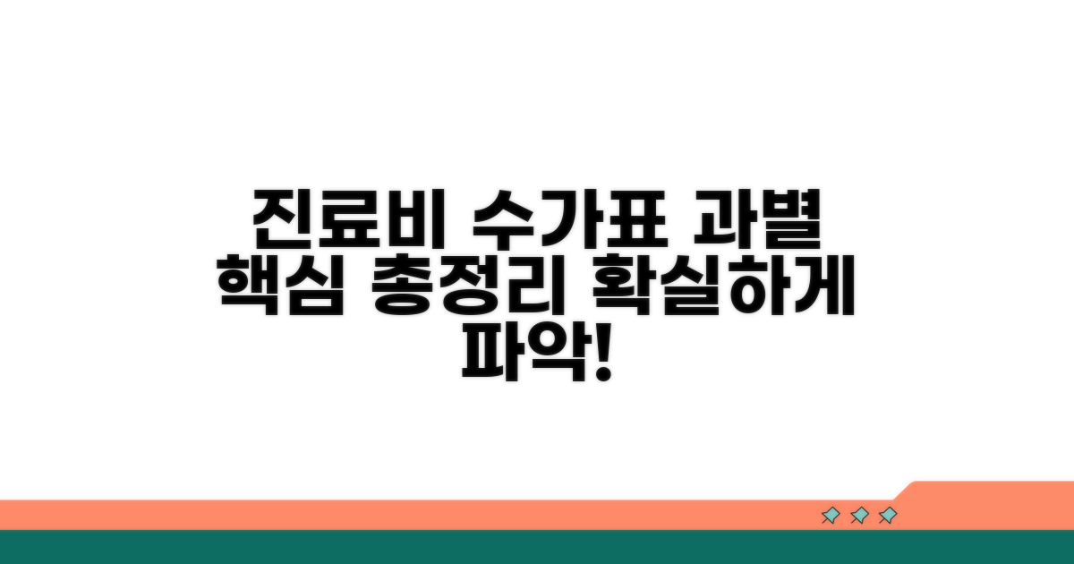 진료비 수가표 과별 총정리