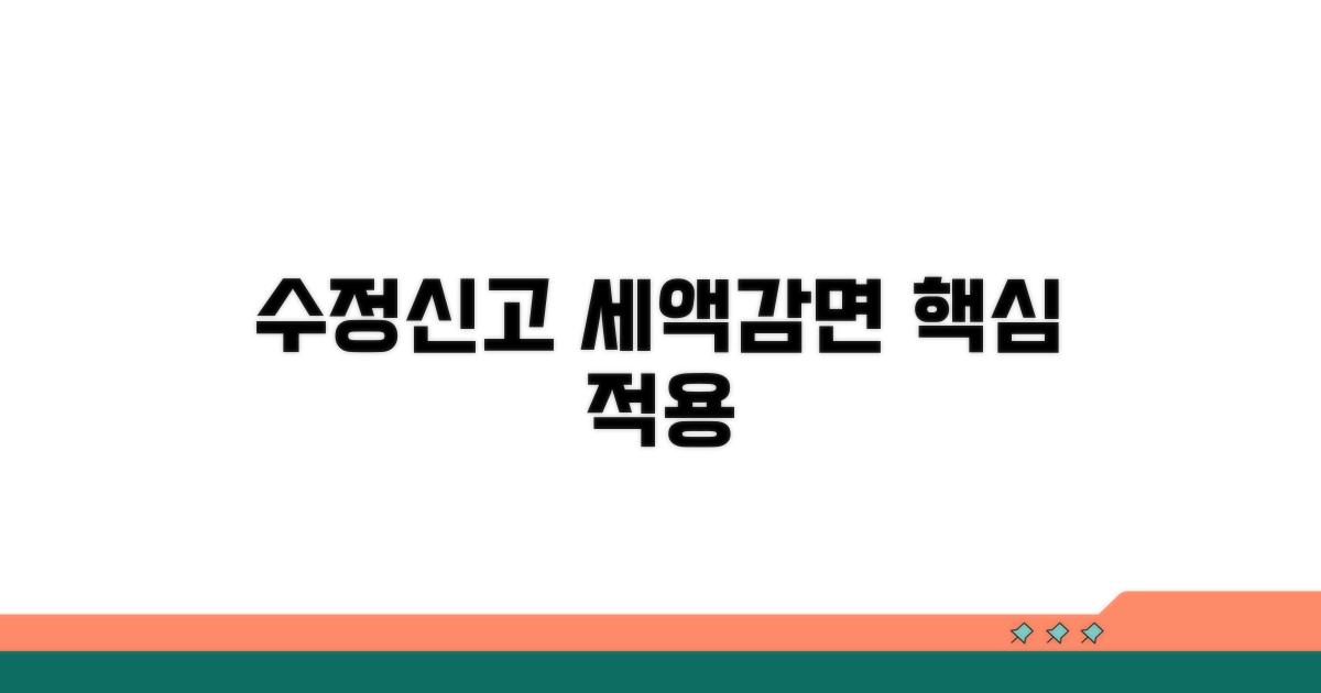 수정신고 세액감면 적용 방법