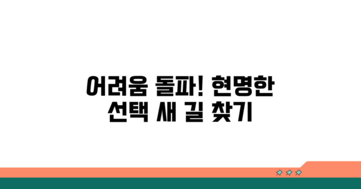 어려움 극복과 현명한 대안 찾기