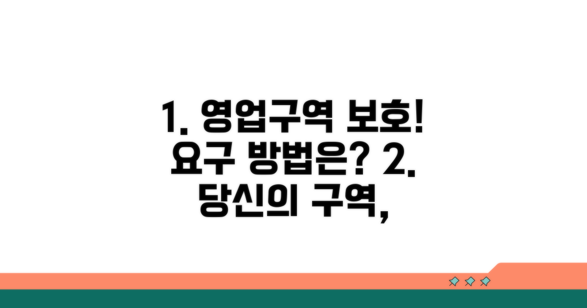 영업구역 보호, 어떻게 요구할까?