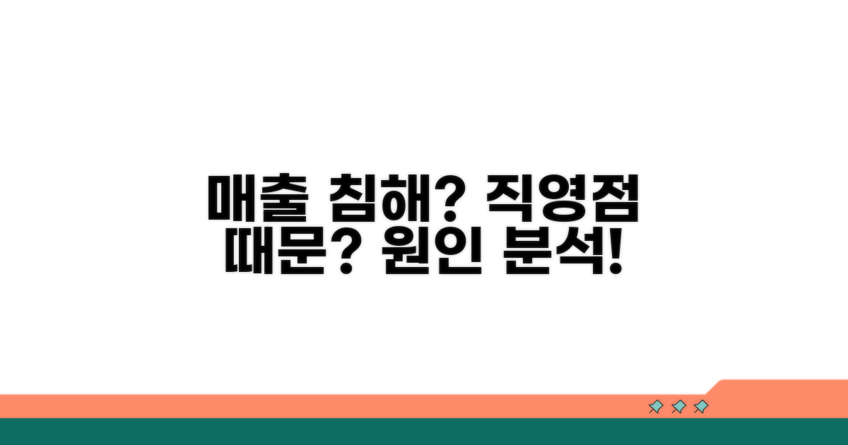 매출 침해, 직영점 때문에?