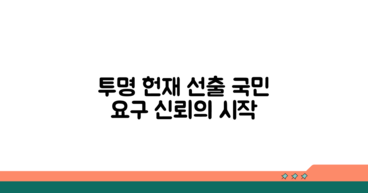투명한 헌재 재판관 선출, 국민이 바란다
