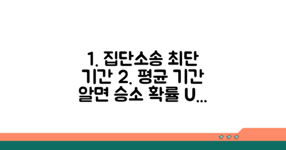 집단 소송 평균 소요 기간 파악