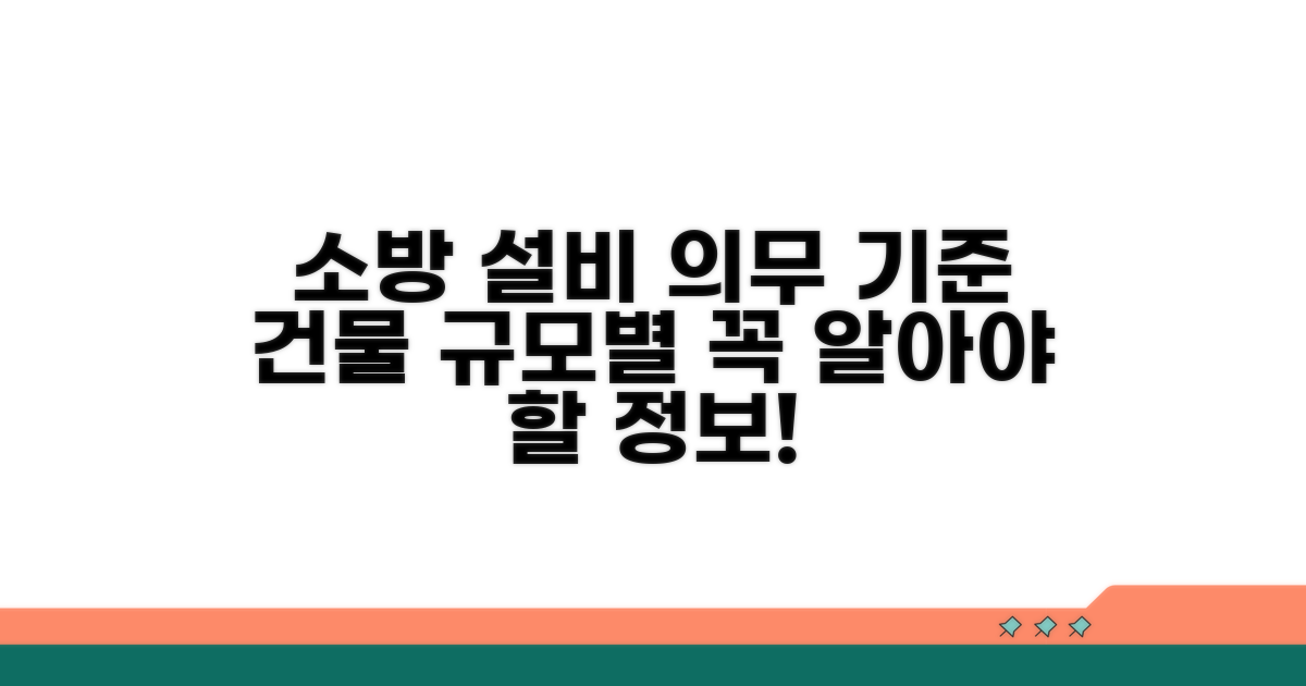 건물 규모별 소방 설비 의무 기준
