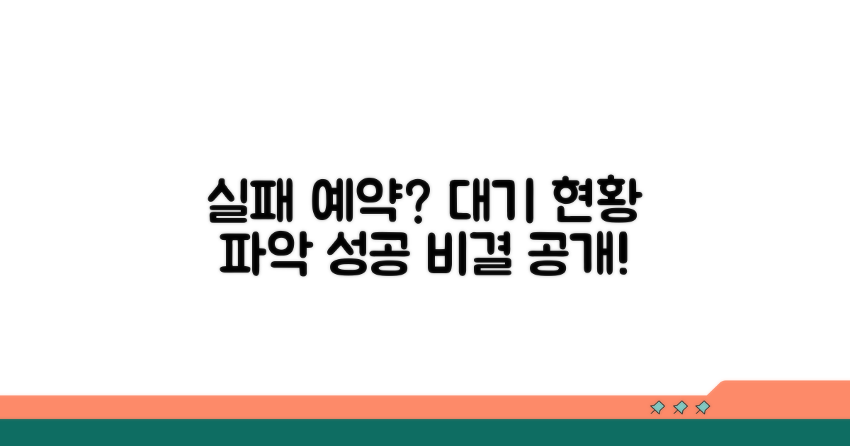 실패하는 예약대기 현황 파악