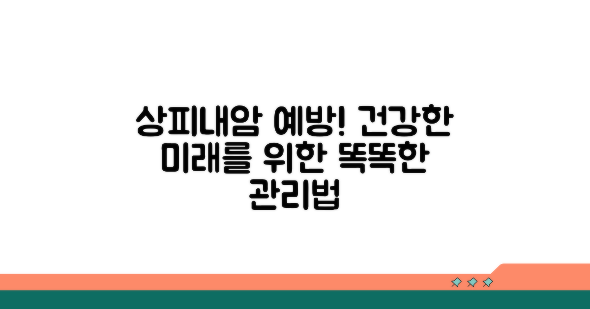 건강한 미래, 상피내암 예방과 관리