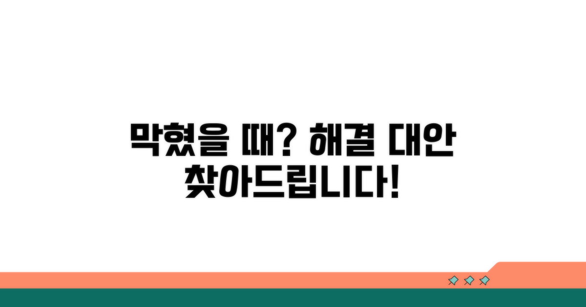 해결 안될 때 필요한 대안은?