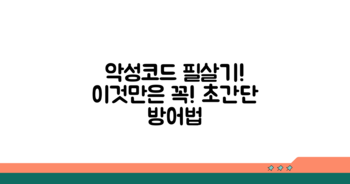 악성코드 방어, 이것만은 꼭!